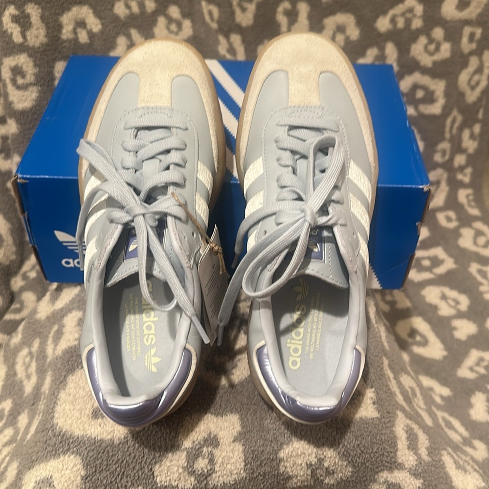 Adidas Women's Sambae Shoes in Halo Blue & Off White 😍 New & Never Worn 😍 - Picture 8 of 17